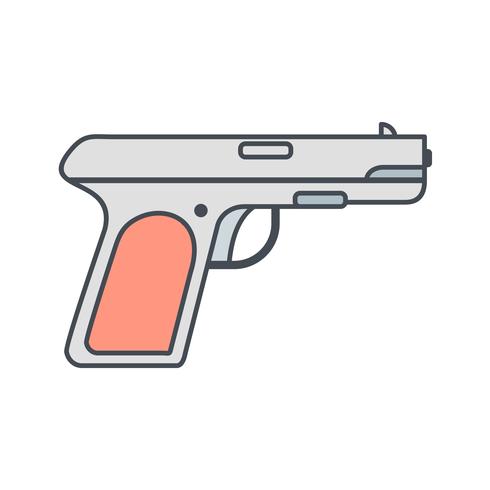 Icono de vector de pistola