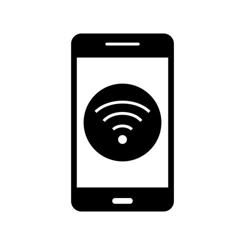 Icono de Vector de Aplicación Móvil Wifi