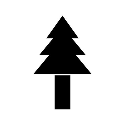 Icono de Vector de árbol de pino