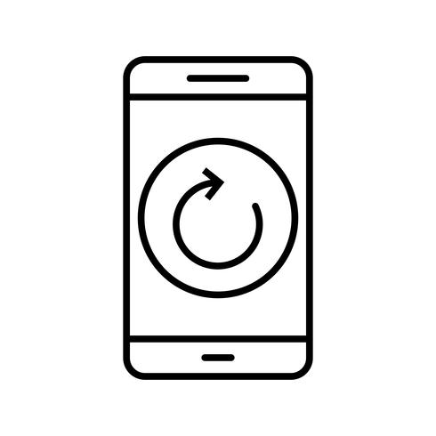 Reset Mobile Application Vector Icon