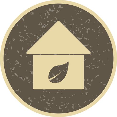 Eco Home Vector Icon