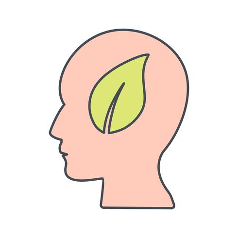 Eco Mind Vector Icon