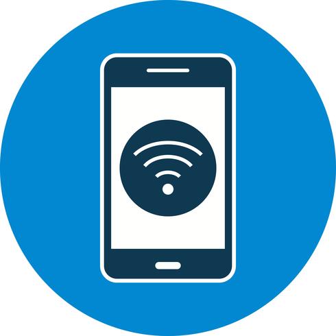 Wifi Mobile Application Vector Icon