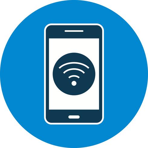 Wifi Mobile Application Vector Icon