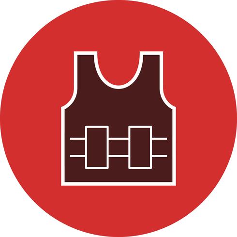 Bullet Proof Jecket Vector Icon