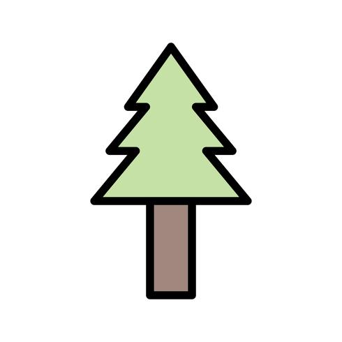 Icono de Vector de árbol de pino