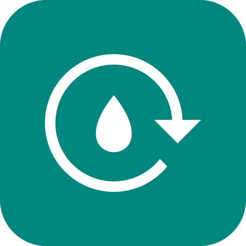 Icono de Vector de reciclaje de agua