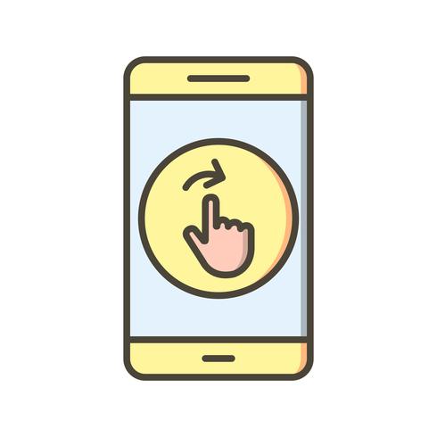 Swipe Mobile Application Vector Icon