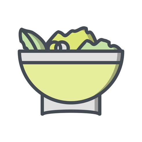 Vector icono de ensalada