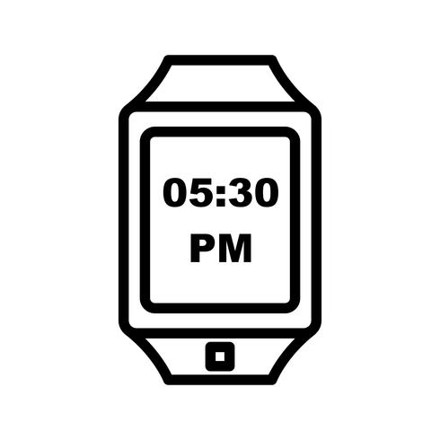 Vector icono de reloj inteligente