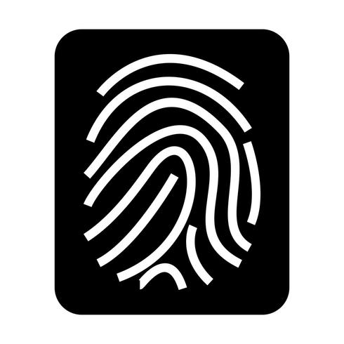 Finger Print Vector Icon