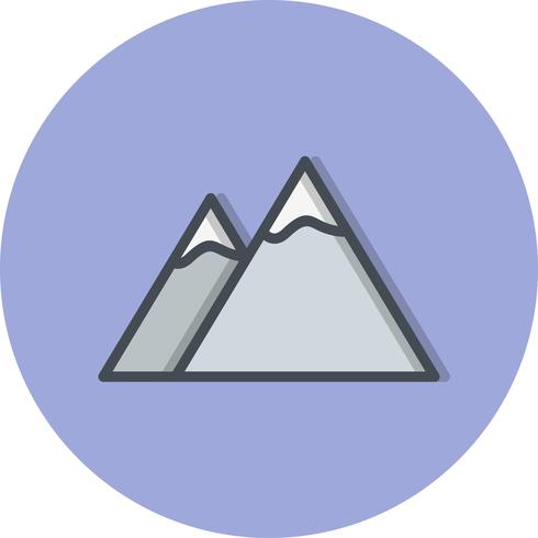 Mountains Vector Icon