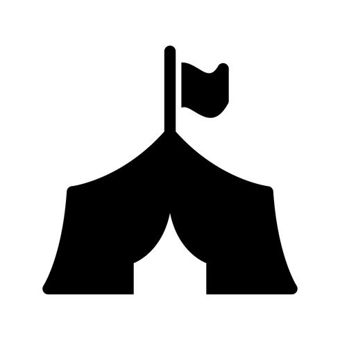 Tent Vector Icon