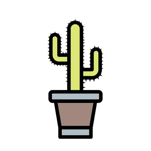 Icono de vector de cactus