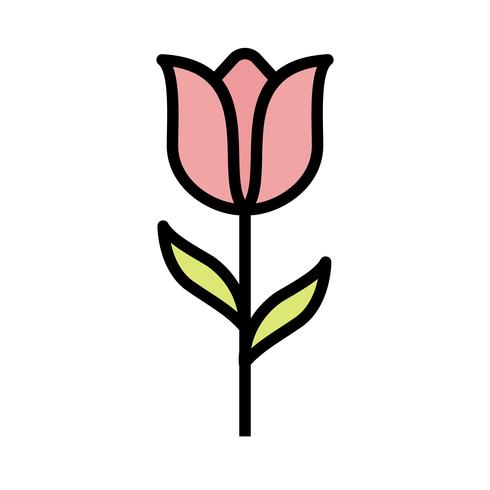 Tulip Vector Icon        