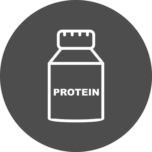 Vector icono de proteína