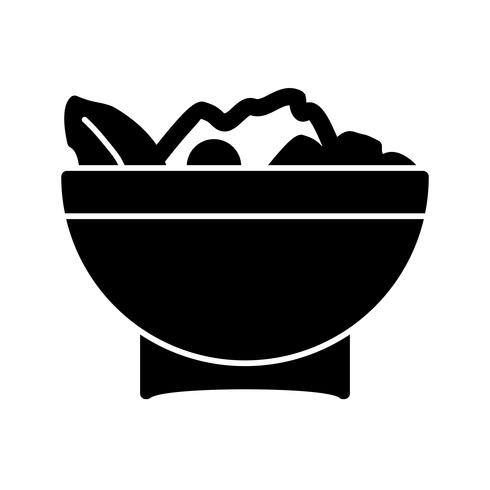 Vector icono de ensalada