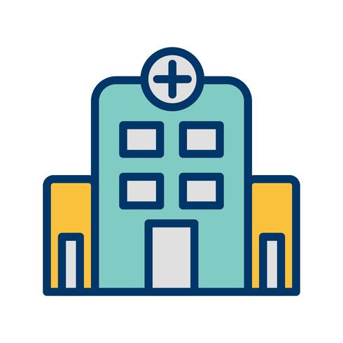 Vector icono de hospital