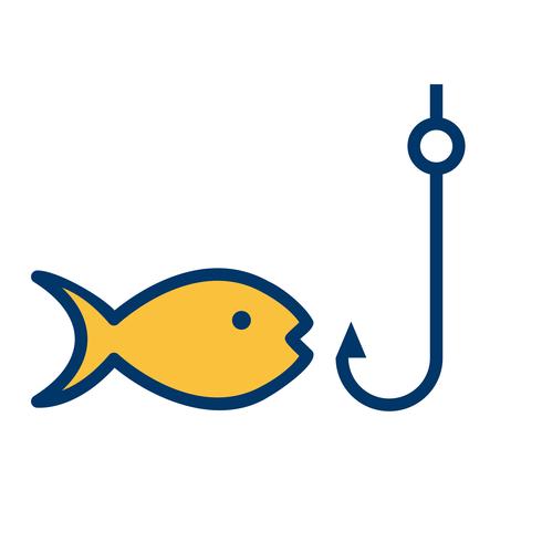 Icono de Vector de pesca