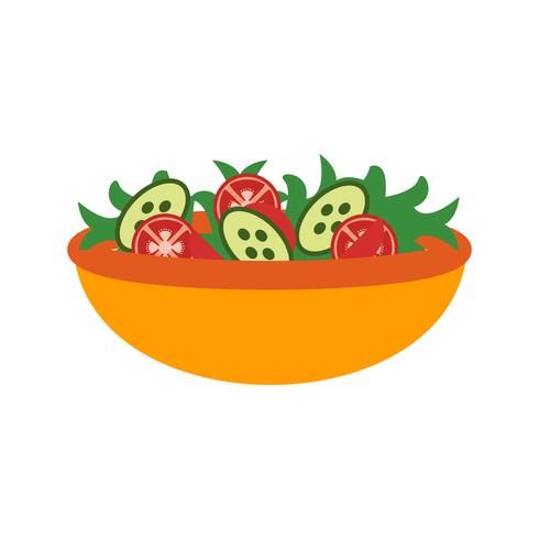 Vector icono de ensalada