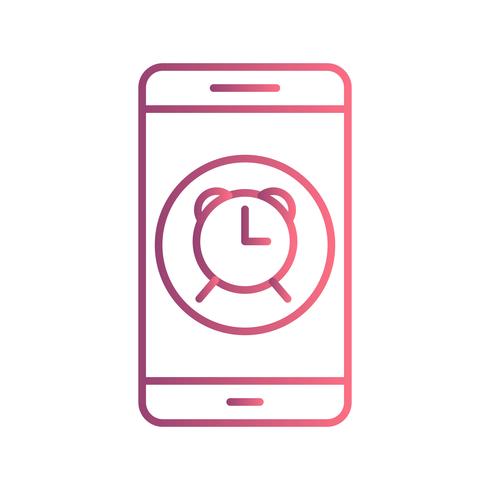 Alarm Mobile Application Vector Icon