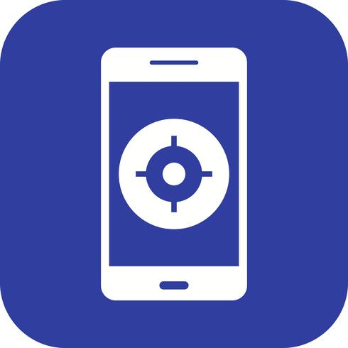 Icono de vector de aplicación móvil GPS