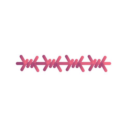 barbed wire Vector Icon