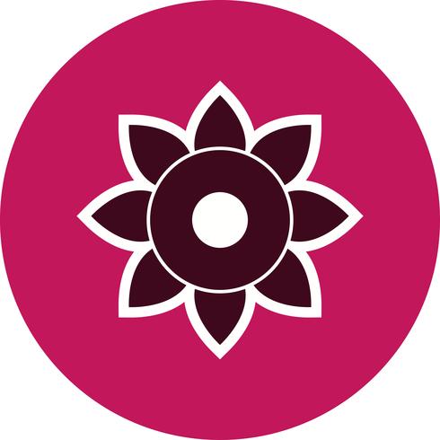 Icono de vector de flor