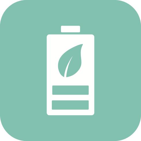 Eco Battery Vector Icon