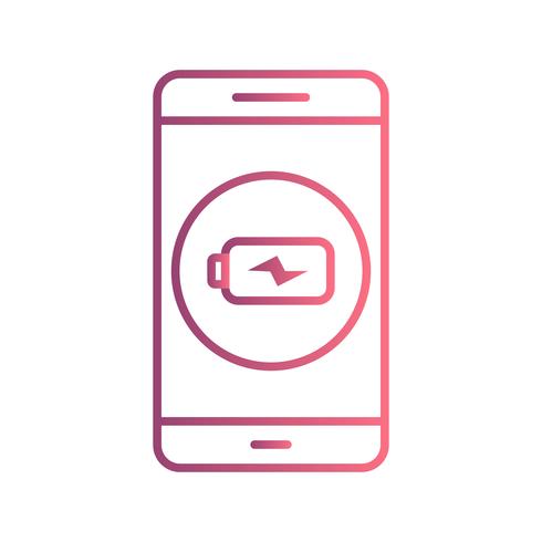 Charging Mobile Application Vector Icon