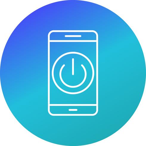 Power off Mobile Application Vector Icon