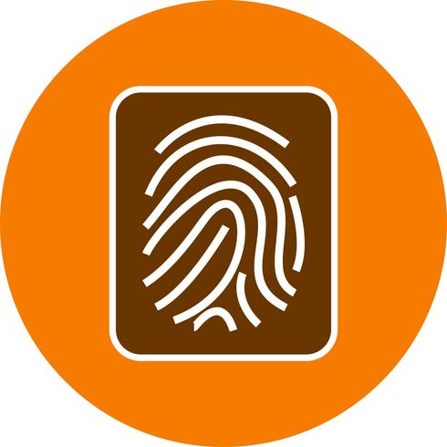 Finger Print Vector Icon