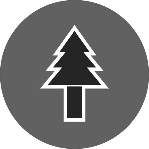 Icono de Vector de árbol de pino