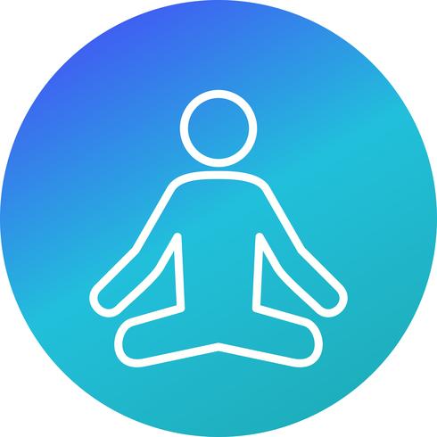 Vector Yoga Icon