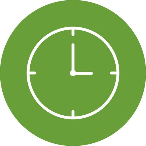 Icono de vector de reloj