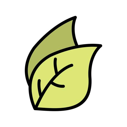 Icono de hoja de vector