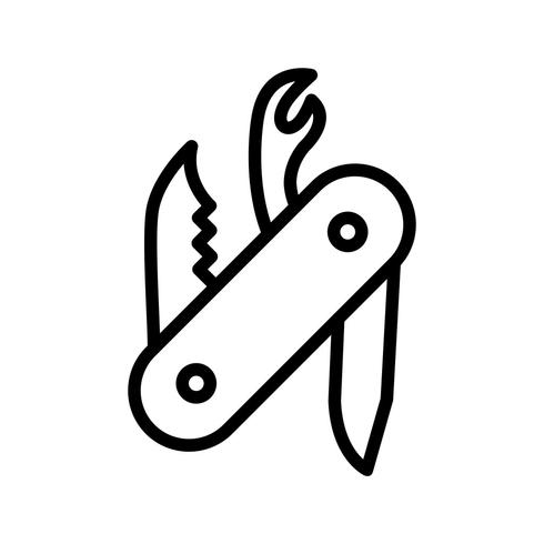 Swiss Army Knife Vector Icon