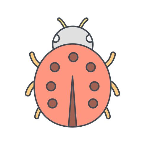 Lady Bug Vector Icon