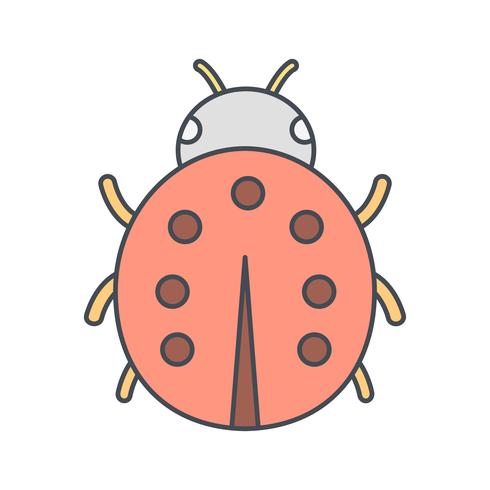 Lady Bug Vector Icon