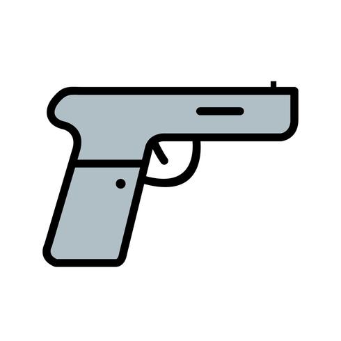 Icono de vector de pistola