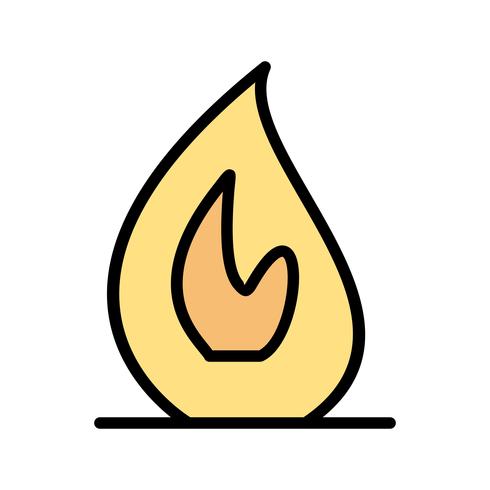 Icono de vector de fuego