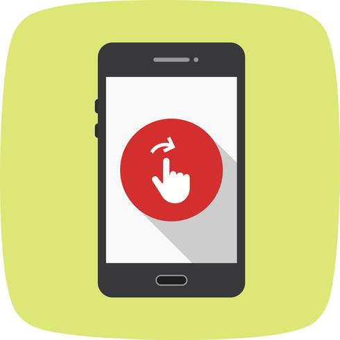 Swipe Mobile Application Vector Icon