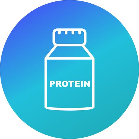 Vector icono de proteína