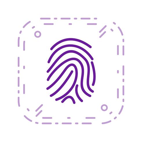 Finger Print Vector Icon