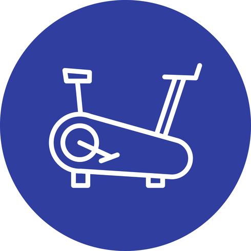 Vector Vector Cycling Machine Icon  