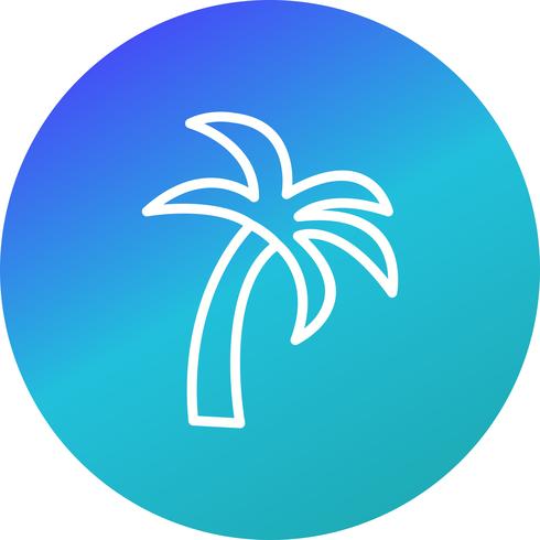 Palmera Vector icono