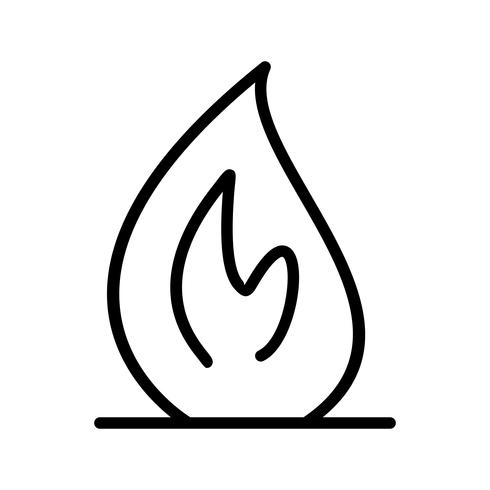 Icono de vector de fuego