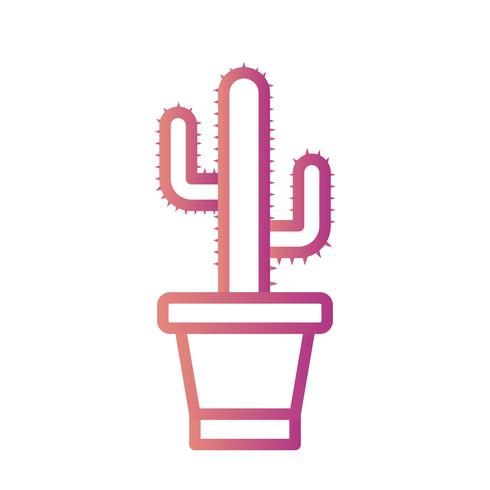 Icono de vector de cactus