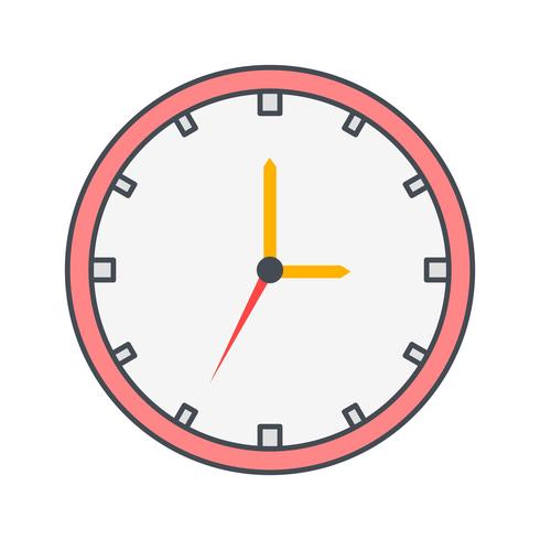 Clock Vector Icon 