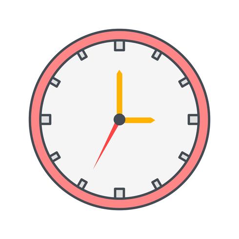 Icono de vector de reloj